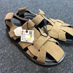 新品ZARA人気のグルカサンダル39