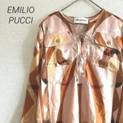 美品✨EMILIOPUCCI シルク100プッチ柄 ワンピース S イタリア製