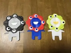 関西万博　ミャクミャク風　折り紙3体セット