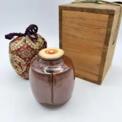 茶道具　萩焼　古萩　清水茂生作　茶入　仕覆付　共箱　V　7225 2025年最新】清水茂生の人気アイテム - メルカリ