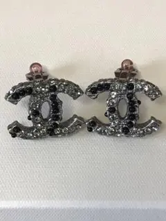 美品⭐︎シャネル CHANEL ココマーク ラインストーン イヤリング