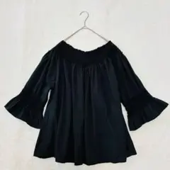 mao made マオメイド　カットソー　レース　8分袖　ボリューム袖