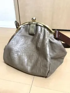 Sweetheart スイートハートガマグチハンドバッグ ピンクベージュ レザー