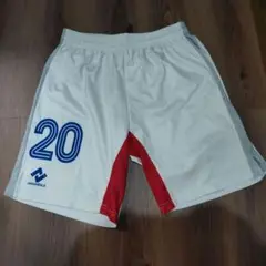 uhlsport ハーフパンツ Mサイズ 20番 ホワイト/レッド