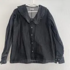 LOWRYS FARM ＢＩＧカラーデニムジャケシャツ