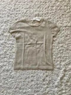 【SALE】 グレースバーンズ　新品タグ付き　半袖ニット　ラメ