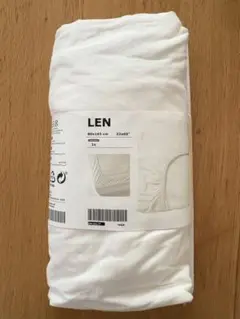 【新品未使用】IKEA LEN ボックスシーツ 80cm×165cm ホワイト