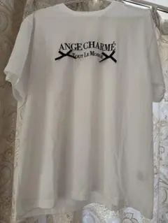 しまむら アンジュシャルム 辻希美 リボン Tシャツ ホワイト L
