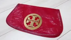 ★★ TORYBURCH トリーバーチ クラッチバック エナメル レッド ★★