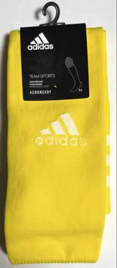 【新品】【未使用】︎◼︎adidas◼︎AEROREADY★イエローソックス★