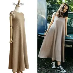 【SEAGREEN】 BIG WAFFLE ONE-PIECE