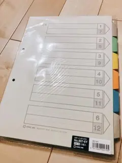 カラーインデックス A4 2穴 キングジム