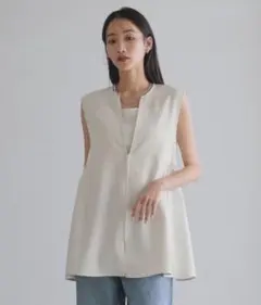 新品LOWRYS FARM ホップサックベスト 243341 アイボリー