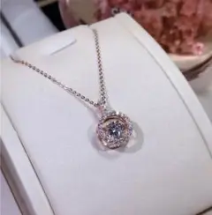 新品未使用 ピンクゴールド ネックレス♡キラキラ 送料無料 オシャレ