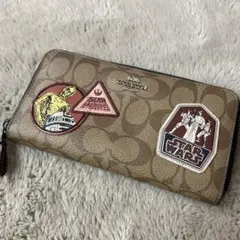 新品　未使用　COACH コーチ スターウォーズコラボ 長財布 ホワイト COACH(コーチ) / 長財布/レザー/WHT/プリント/メンズ/スター