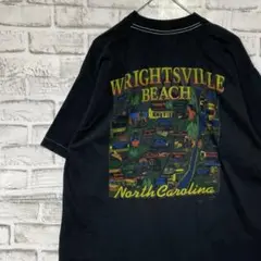 USA製90sヴィンテージTシャツ！シングルステッチ　ブラック半袖古着L726