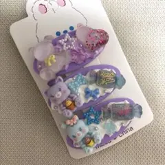 デコホイップヘアピン　ハンドメイドヘアピン　④