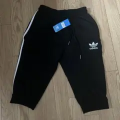 [新品]adidas サイドストライプロゴ刺繍パンツM