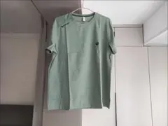 グリーン 半袖 Tシャツ 左胸ロゴ
