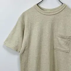 WARE HOUSE ウエアハウス　ポケット　リブネックTシャツ　オフホワイト