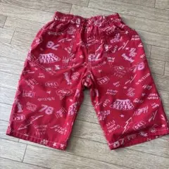 赤 グラフィックプリント 半ズボン　140センチ