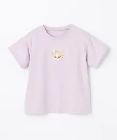 anyFAM オーガビッツアニマルサガラ刺繍Ｔシャツ　ネコ　 130 新品