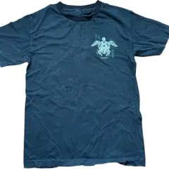 亀のグラフィック Tシャツ 黒