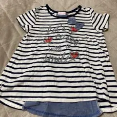 ストライプ柄Tシャツ 150cm