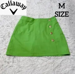 【訳あり】callaway ゴルフ インナーパンツ スカート Mサイズ　グリーン