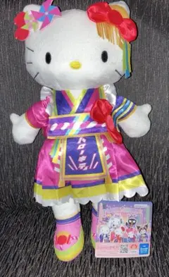 ピューロランドコラボレーション ライブキャラBIGぬいぐるみ～ハローキティ