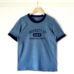 【お盆セール・美品】ギャップ 半袖 リンガー Tシャツ XS ブルー 青 紺