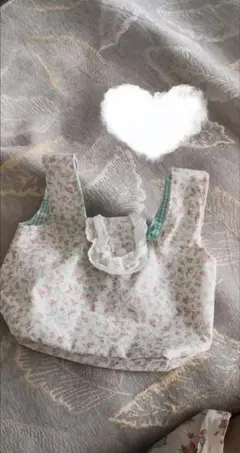 花柄ノースリーブお着替え袋