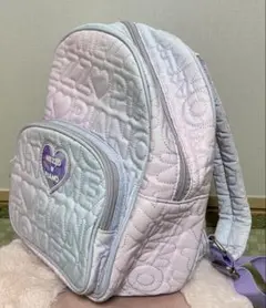 美品 メゾピアノ ロゴ グラデーション ナイロンリュック 遠足 お出かけ 可愛い