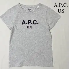レディース A.P.C. US アーペーセー USA製 ビッグロゴ Tシャツ