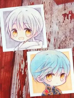 手描きイラスト２枚