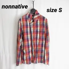 nonnative マドラス チェック シャツ ライダースジャケット ブルゾン