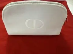 Dior ホワイト サテン ポーチ