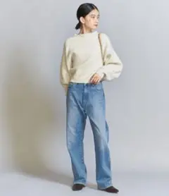 大人気高評価「WEB限定」5ポケット ストレートデニムパンツ