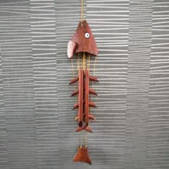 風鈴木製魚の骨デザイン 30cm