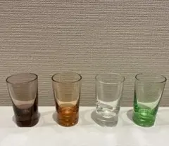 昭和レトロ ヴィンテージ ショットグラス 4個