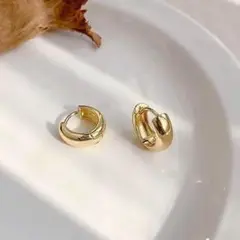 346 フープピアス ミニフープピアス チャンキーフープピアス S925