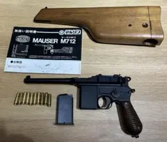 【廃版】マルシン　モーゼルM712用 木製ストックホルスター(元箱あり) Amazon | モーゼル M712 ストックホルスター 木製 ストック