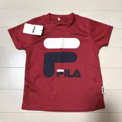 新品 タグ付き FILA フィラ ベビー服 Tシャツ サイズ90 赤 レッド