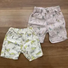 80cmハーフパンツ2枚セット　男の子　バースデイ