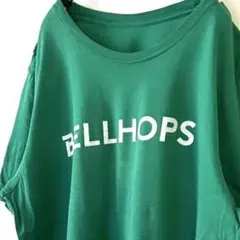 BELLHOPS ロゴ Tシャツ グリーン 緑 古着