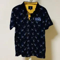 OTTO レトロスタイル ポロシャツ 1991年　ネイビー　新品タグ付
