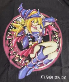 遊戯王 ブラックマジシャンガール ヴィンテージ風 両面プリントTシャツ