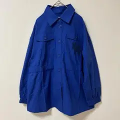 タグ付き未使用　PERSON'S パーソンズ　長袖シャツ　青　ブルー　M