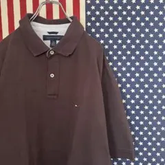 TOMMY HILFIGER ポロシャツ XL ワンポイント刺繍