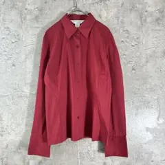 【 ブルックスブラザーズ 】ストレッチ　襟付き　ドレスシャツ　レッド　M 長袖
